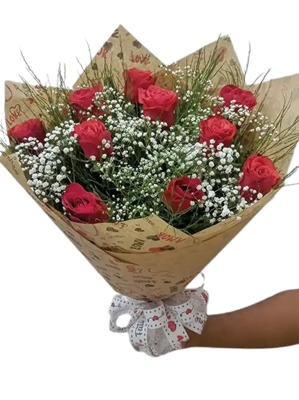 Charmoso Buquê de Rosas