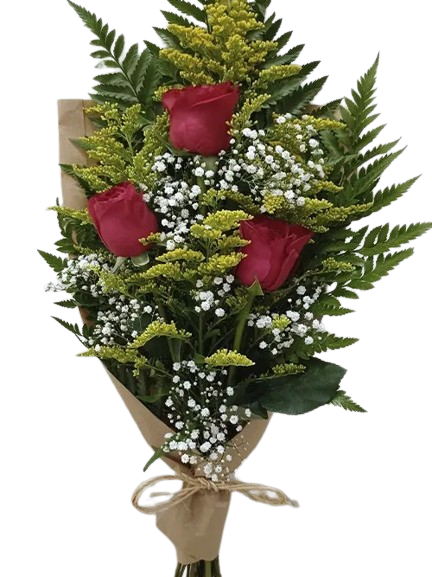 Ramalhete Romântico de Rosas Vermelhas