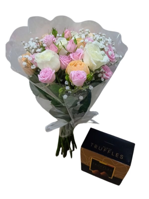 Rosas em Tons Suaves com Trufas